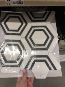 white-and-black-hexagon-tile
