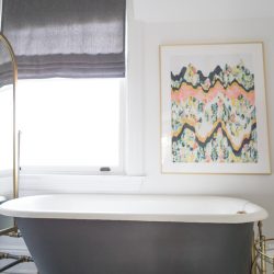 vintage gray bathtub