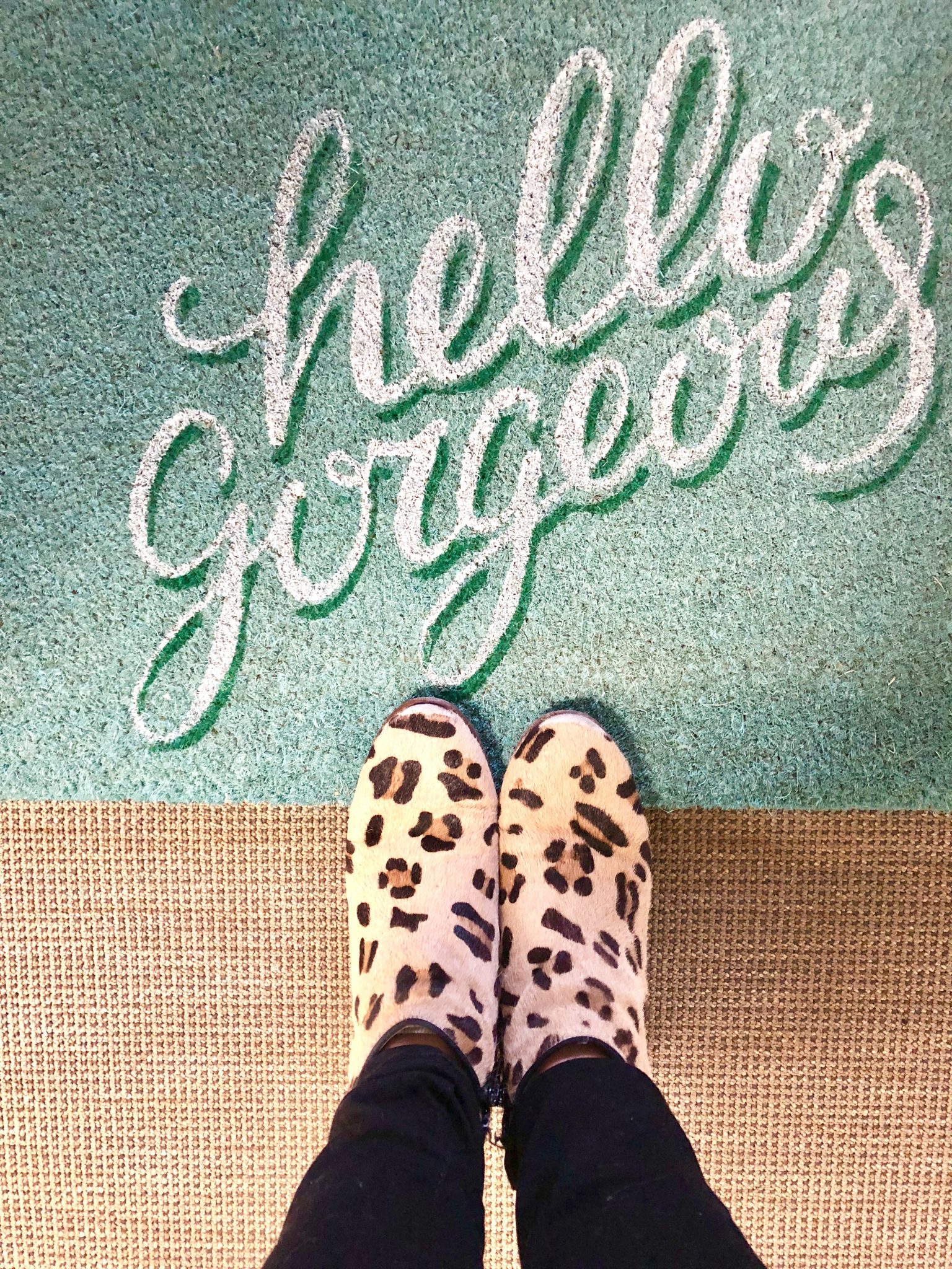 hello gorgeous doormat from acmoore