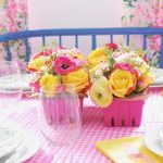 Floral & Gingham Spring Tablescape