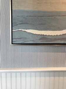 striped wallpaper display