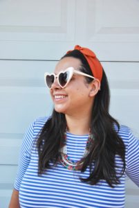 striped-dress-heart-sunglasses-knotted-headband