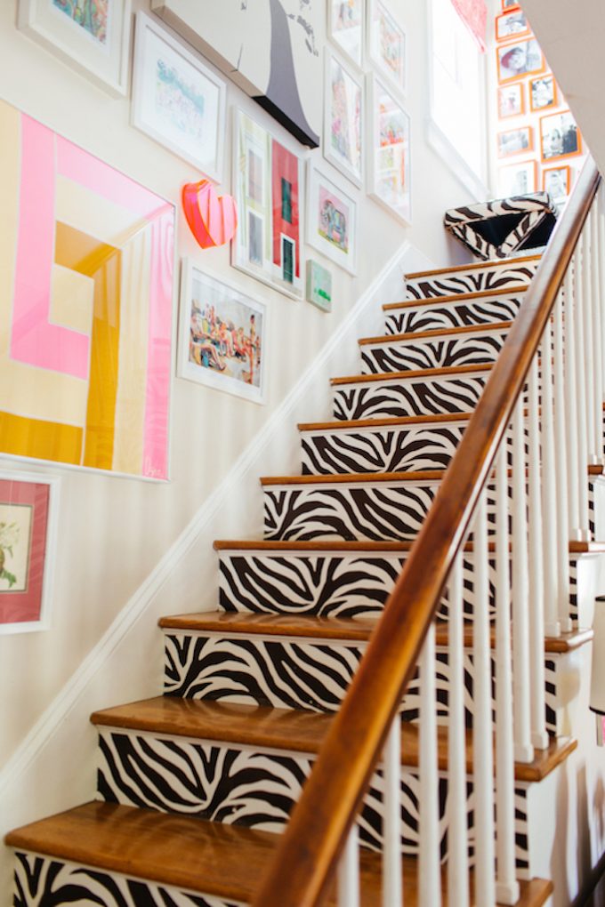 zebra decal for staircase